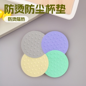 Posavasos redondos de silicona antideslizantes para la protección de bebidas en la mesa del hogar - Product Image 4