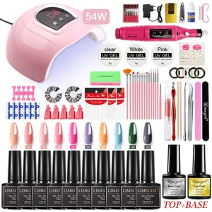 54W 72W Manicure & Pedicure Set Nails Supplies Salon Tools DIY Acrylic Nail Kit Professional Full Set Beauty Nail Complete Kit