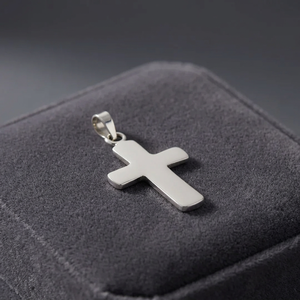 <b>Cross</b> Pendant Necklace 925 <b>Silver</b> Religious Christian Jewelry Women's Fine Pendant Link Chain Gift - Product Image 3