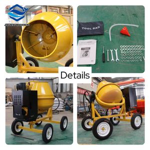 Mezclador de concreto pequeño diésel móvil con motor refrigerado por aire, máquinas mezcladoras de cemento, precio competitivo a la venta - Product Image 6