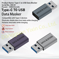 Adaptateur anti-malware USB-A mâle vers Type-C femelle 10W, anti-vol de données, bloqueur de données contre les hackers, nouveau modèle d'usine