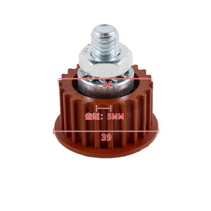 Poulie d'opérateur de porte d'ascenseur KONE, engrenage rouge 39 mm, pas de denture 5 mm, accessoire métallique pour ascenseur de chantier - Product Image 1