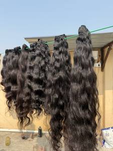 Extensiones de Cabello Humano Natural Virgen de Alta Calidad con Textura Ondulada, Diseño Moderno, de un Solo Donante del Sur de la India, a Granel - Product Image 6