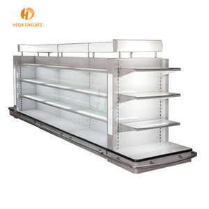 Estantería metálica góndola, estante <span class=keywords><strong>de</strong></span> exhibición <span class=keywords><strong>de</strong></span> Metal para tienda <span class=keywords><strong>de</strong></span> comestibles, estantes/estante <span class=keywords><strong>de</strong></span> supermercado <span class=keywords><strong>de</strong></span> compras usados - Product Image 4