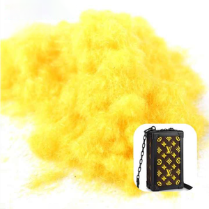 ผงไมโครไฟเบอร์ไนลอน 66 100% ขนาด 3x0.8 มม. สีสดแบบกึ่งด้าน สำหรับพิมพ์โลโก้บนกระเป๋า ทนไฟ ย้อมสีลาย - Product Image 2
