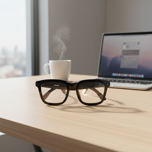 AI 스마트 사진 촬영 안경, AI 어시스턴트 활동 모니터링 및 타입-C 충전, 초소형 골전도 디자인 - Product Image 1