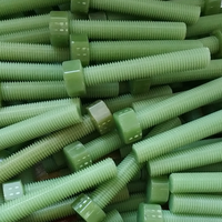 Hottest FRP GRP Insulation Fiberglass Bolts and Nuts Epoxy Fibre Threaded Rod bar Screw Stud with G10 Fiber Glass Washer M10 8