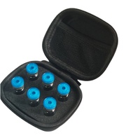 Étui de voyage portable pour flacons de peptides et d'insuline de 2 ml et 3 ml avec 6 compartiments en EVA et fermeture éclair