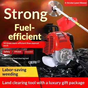 Gasoline Four-Stroke Backpack Lawn Mower With Circular Saw Blade High-<b>Power</b> Household Weeding Clearing <b>Brush</b> Cutter High-<b>power</b> W - Product Image 2