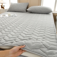 Protège-matelas matelassé brossé imperméable tout compris avec fermeture éclair pour vente en gros