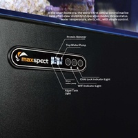 Meiguang MAXSPECT Aquarium professionnel en verre super blanc LS Atoll Smart Set avec système de filtration double cœur et contrôle par application pour usage domestique