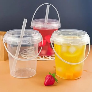 Tùy chỉnh dùng một lần trong suốt PP nhựa xô 12oz 16oz 24oz 32oz cho trà bong bóng, đồ uống lạnh - Product Image 5