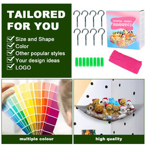 Lưới Đựng Đồ Treo Đồ Sắp Xếp Góc Phòng Búp Bê Macrame Jumbo Cho Trẻ Em Võng Lưới Đựng Đồ Chơi Động Vật Trang Trí Kèm Đèn Led - Product Image 4