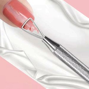 Professional Stainless Steel Nail Scraper Cuticle Cleaner <b>Tool</b> Double Ended Nail Care Manicure <b>Pedicure</b> Cleaning Nail Scraper - Product Image 4