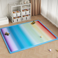 Tapis épais moderne à dégradé arc-en-ciel, tapis abstrait en mousse à mémoire de forme, tatami pour salon, chambre de filles, décoration intérieure