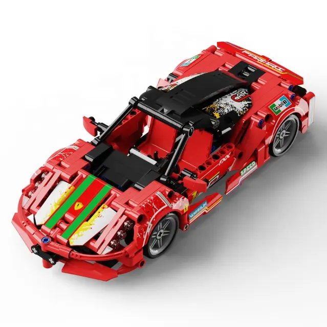 High-Tech zurückziehen Sport Rennwagen Modell T3004 419 pcs Bausteine SUPER CAR Bricks MOC Toys Kid Weihnachts geschenke