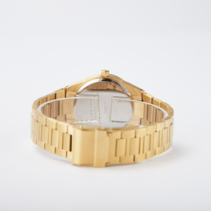 Pequeña cantidad a granel al por mayor reloj de cuarzo con tono dorado de acero inoxidable 5ATM resistente al agua amado reloj analógico estándar - Product Image 6