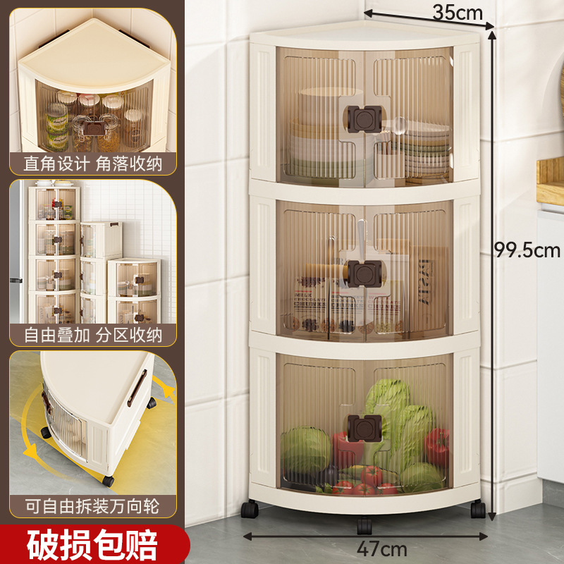 Three-layer gray doors, large capacity - stackable
