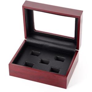 Champion <strong>Luxury</strong> Wooden <strong>Championship</strong> <strong>Ring</strong> <strong>Display</strong> <strong>Box</strong> Rectangle 2 Slots 3 Slots 6 Slots Big Hole <strong>Ring</strong> Insert for Jewelry - Product Image 3