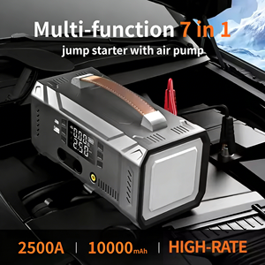 <span class=keywords><strong>Booster</strong></span> de batterie et compresseur d'air pour camion et moto, démarreur de saut portable 12V, batterie externe avec gonfleur de pneus - Product Image 2