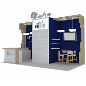 10X20 Thiết Kế Độc Đáo 3X6 Kệ Có Đèn Nền Góc Sáng Tạo Triển Lãm Thương Mại Gian Hàng - Product Image 3