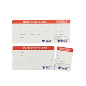 소스 공장 사용자 정의 저렴한 티켓 항공편 오프셋 종이 맞춤형 라벨 코팅지 - Product Image 2