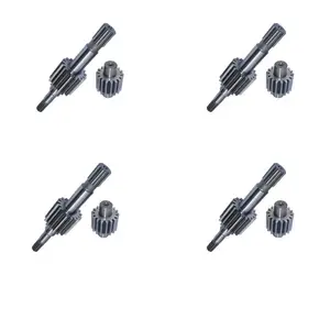 China High Precision Connecting Lead Screw Rod trapezoidal screw 6 module spur / bevel gear shaft