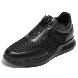 Zapatos de Hombre <span class=keywords><strong>Boohooman</strong></span> Negros de Alta Calidad, de Cuero Vacuno, Transpirables, Resistentes, con Aumento de Altura Invisible de 8 cm, para Invierno y Verano - Product Image 4