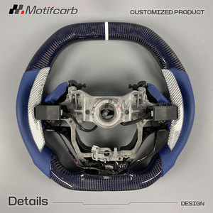 Volante de Fibra de Carbono con Diseño Azul Personalizado para Lexus LC 500 500h Coupé 2016-2026, con Palancas de Cambio - Product Image 5