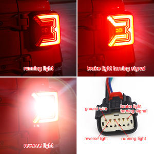 Le plus récent produit en forme de chauve-souris tai lumière haute intensité led puce feu arrière pour jeep Wrangler <span class=keywords><strong>JL</strong></span> - Product Image 3
