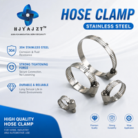 Colliers de serrage pour tuyaux HJYAJZT en acier inoxydable, style américain, galvanisés, avec boulons de type collier de serrage pour tuyaux