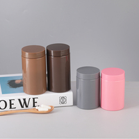Bouteille de complément alimentaire en PET marron opaque tendance 2026, avec joint d'étanchéité anti-lumière pour emballage de gélules d'huile de poisson, vente en gros