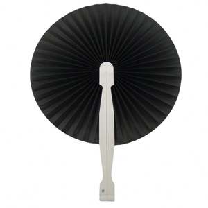 Abanico Plegable Blanco Personalizado con Logotipo para Bodas, Abanico en Blanco para el Verano - Product Image 1