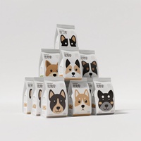 Pochette à fond plat imprimée personnalisée pour aliments secs pour chiens et chats