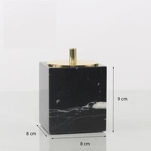 SH STONE <span class=keywords><strong>6</strong></span> Pcs Creative Silver Black Marble <span class=keywords><strong>Nero</strong></span> Marguina Juego de accesorios de baño - Product Image 5