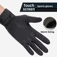 Gants noirs imperméables pour hommes, chauds pour l'hiver, pour le cyclisme, les sports de plein air, la course, la moto, le ski, les gants de snowboard à écran tactile