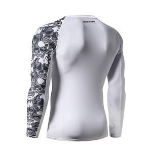 2025 meilleure qualité imprimé MMA Rash Guard plaine Fitness chemise pour la course et BJJ conception à col rond - Product Image 6