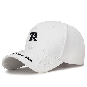Unisex <b>Baseball</b> <b>Cap</b> Embroidered Letter Hard Top Sun Protection Duckbill <b>Cap</b> Spring Summer Polyester Cotton Yarn - Product Image 2