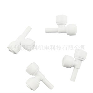 Conector en T para Filtro de Agua, Conexión Rápida de 1/4 Pulgadas, Blanco, Grado Alimenticio PPE, para Purificadores Domésticos - Product Image 3