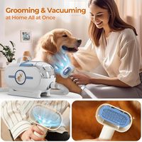 Kit de toilettage pour animaux de compagnie 4 en 1, aspirateur multifonctionnel pour poils de chien, kit de toilettage pour chien, pour l'élimination des poils d'animaux, nettoyage à domicile