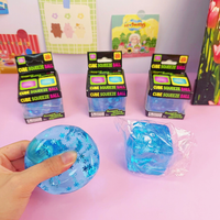 Coffret de blocs de simulation en forme de cube de glace en maltose, thème fruits ou océan, jouet anti-stress extensible et compressible