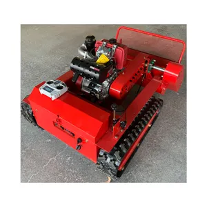 Multi Functional Gasoline/Diesel Brush Cutter Automatic Remote Control Slop Lawn Mower Robot Weeding Machine