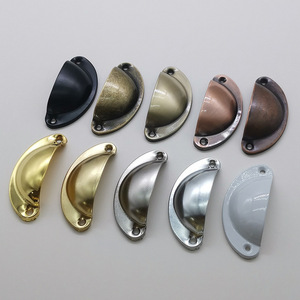 Shell-shaped Cabinet Handle Iron Plated Minimalist Design For Furniture 10 Colors Available - Product Image 2