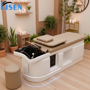 Table de massage de luxe Kisen moderne pour salon de coiffure et spa japonais avec dôme de sauna et coussinets faciaux pour la beauté - Product Image 1