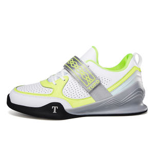 <span class=keywords><strong>Chaussures</strong></span> de musculation pour hommes et femmes, baskets <span class=keywords><strong>d</strong></span>'entraînement pour squats, <span class=keywords><strong>chaussures</strong></span> de sport athlétiques basses à fermeture auto-agrippante en cuir microfibre, légères - Product Image 4