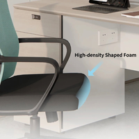 Chaise de bureau ergonomique en maille respirante et confortable pour le commerce extérieur, réglable en hauteur, pivotante et fixe