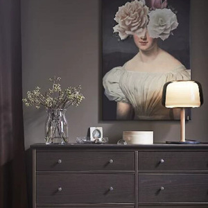 Nordic Table Lamp Solid Wood Glass E27 LED Eye Caring Bedroom Bedside <b>Mood</b> <b>Light</b> - Product Image 2