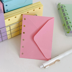 ซองใส่เอกสารแบบมีกาวในตัว ขนาด A7 สำหรับใส่สมุดโน้ต  ซองกระดาษสี  สติกเกอร์  บันทึก  จัดหมวดหมู่  สีปรับแต่งได้ - Product Image 6