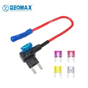 12V Fuse Tap Mini Car Add-a-circuit Blade Fuse Holder with UL RoHS 1015 1007 Wire Bullet Connector Fuse Taps Support Customize