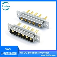Conector de Alimentación D-SUB Hembra de 5W5 KinKuo, Conector Industrial de Corriente Pesada de Señal Mixta